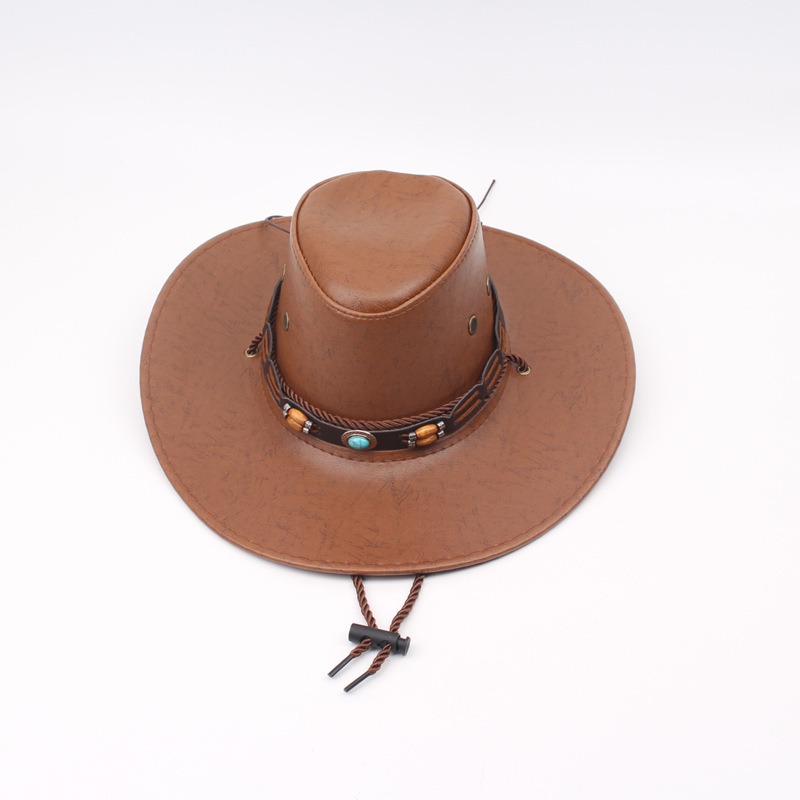 Jazz hat for men and women, spring and autumn outdoor sun protection hat, travel knight hat, western cowboy hat - Image 6