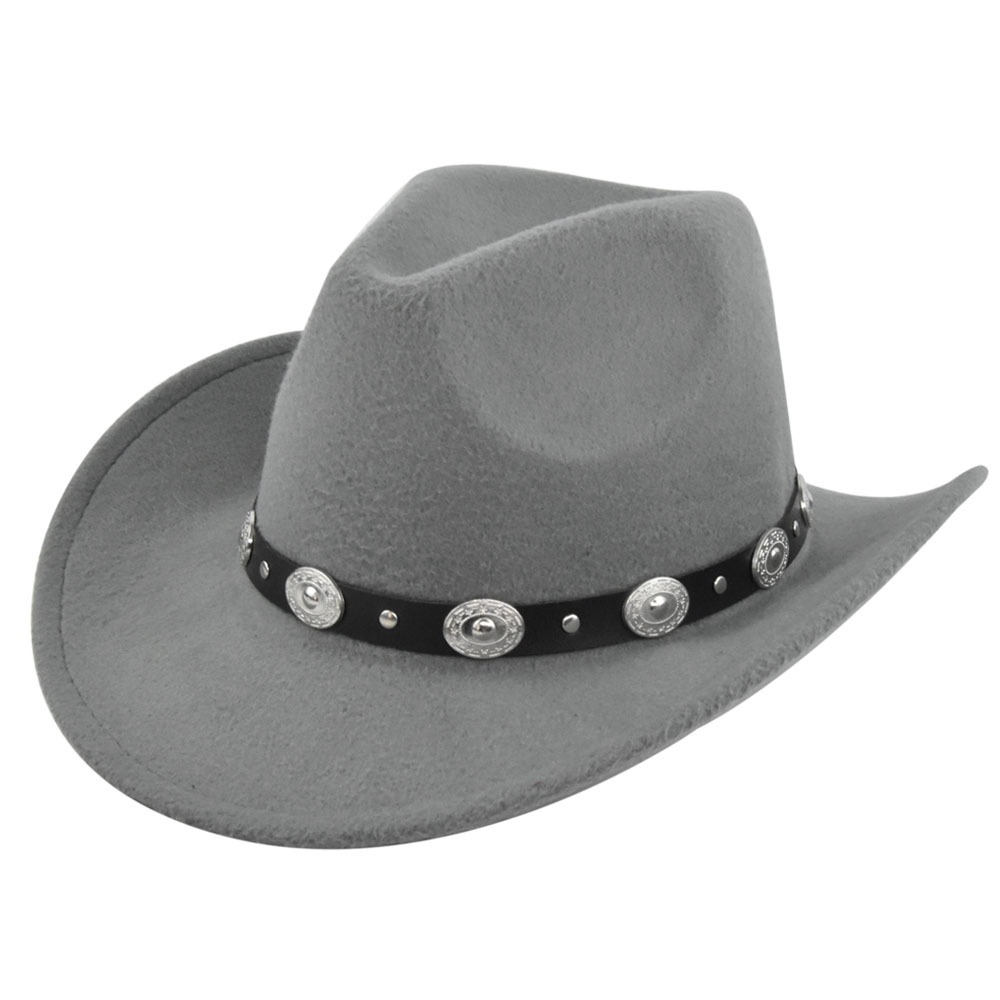 Classic Cowboy Hat Vintage Jazz Hat National Style Fur Top Hat Felt Hat Vintage Imitation Sheep Hat Cowboy Hat - Image 14