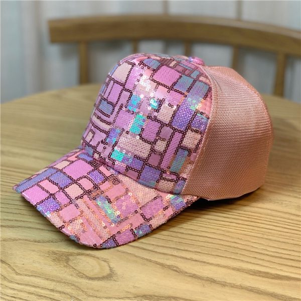 Hat Women's Sequin Breathable Mesh Hat Ethnic Style Summer Baseball Hat Baseball Hat Sunshade Hat Sun Protection Hat Tide