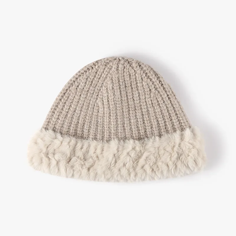 Fuzzy Hem Knit Hat - Image 8