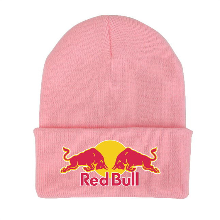 Letter yarn knitted hat men's and women's cold hat printed pullover hat ear protection pile windproof hat - Image 3