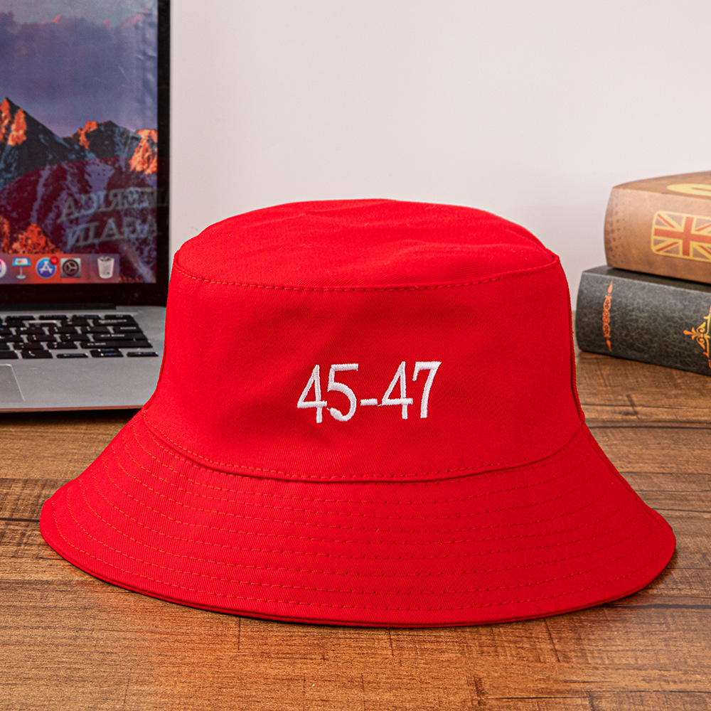 Pot hat, election hat, red hat, fisherman hat, three-dimensional thorn - Image 2